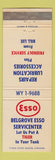 Matchbook Cover - Esso oil gas Belgrove