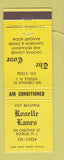 Matchbook Cover - Roselle Lanes Bowling Roselle NJ The Cove YELLOW