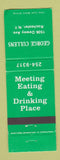 Matchbook Cover - George Cullens Restaurant Rochester NY WEAR
