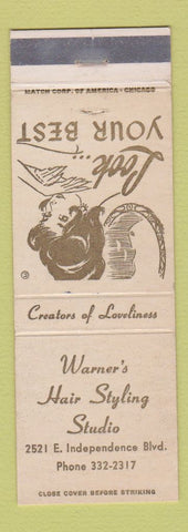 Matchbook Cover - Warner's Hair Salon
