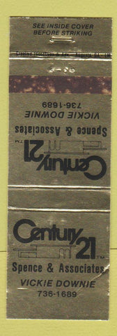 Matchbook Cover - Century 21 Real Estate Spence Vickie Downie WEAR