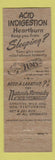 Matchbook Cover - Tums Antacid American Buffalo WEAR