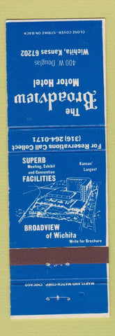 Matchbook Cover - Broadview Motor Hotel Wichita KS