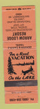 Matchbook Cover - Arrow Lodge Resort Watersmeet MI WEAR