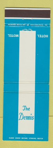 Matchbook Cover - Dennis Hotel Atlantic City NJ