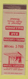 Matchbook Cover - Hotel Carlton Newark NJ