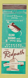 Matchbook Cover - Ridpath Hotel Spokane WA WORN