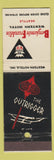 Matchbook Cover - Benjamin Franklin Hotel Seattle WA The Outrigger Tiki