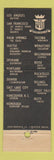 Matchbook Cover - Benjamin Franklin Hotel Seattle WA The Outrigger Tiki