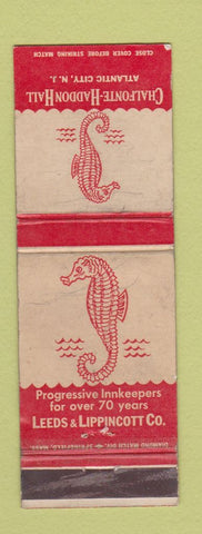 Matchbook Cover - Chalfonte Haddon Hall Atlantic City NJ WORN