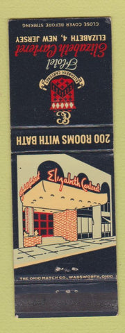 Matchbook Cover - Hotel Elizabeth Carteret Elizabeth NJ #2