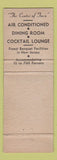 Matchbook Cover - Hotel Elizabeth Carteret Elizabeth NJ #2