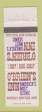Matchbook Cover - O'Brien's Inn Waverly NY