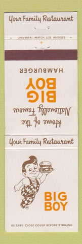 Matchbook Cover - Big Boy Restaurants