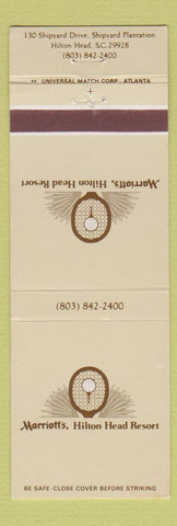 Matchbook Cover - Marriott's Hilton Head Resort Hilton Head SC