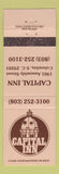 Matchbook Cover - Capital Inn Columbia SC