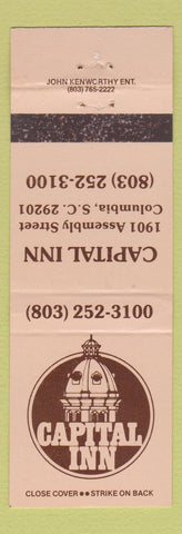 Matchbook Cover - Capital Inn Columbia SC