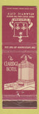 Matchbook Cover - Claridge Hotel Atlantic City NJ