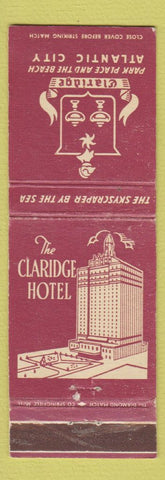 Matchbook Cover - Claridge Hotel Atlantic City NJ