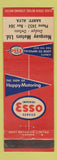 Matchbook Cover - Esso oil gas Norquay Dodge DeSoto Banff AB