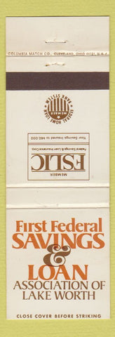 Matchbook Cover - First Federal Savings and Loan Lake Worth FL