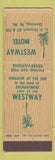 Matchbook Cover - Westway Motel Deming NM