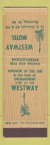 Matchbook Cover - Westway Motel Deming NM