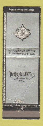 Matchbook Cover - Netherland Plaza Hotel Cincinnati OH WORN