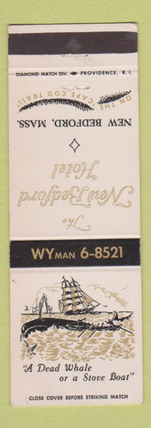 Matchbook Cover - New Bedford Hotel MA