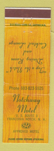 Matchbook Cover - Notchway Motel Franconia Notch NH DD Bean