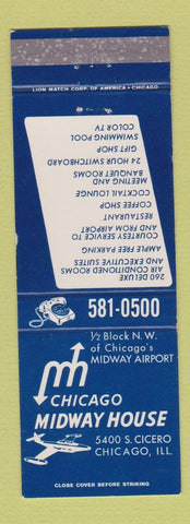 Matchbook Cover - Chicago Midway House Chicago IL