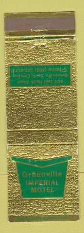 Matchbook Cover - Greenville Imperial Motel Greenville SC