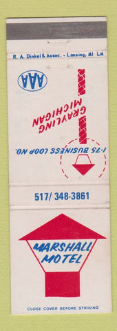 Matchbook Cover - Marshall Motel Grayling MI WEAR