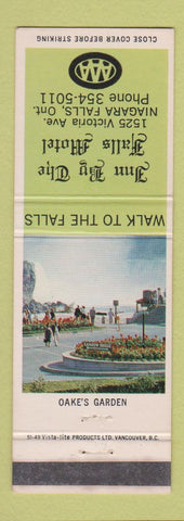 Matchbook Cover - Inn by the Falls Motel Niagara Falls ON