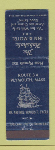 Matchbook Cover - Hobshole Inn Motel Plymouth MA