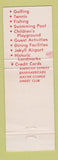 Matchbook Cover - Buccaneer Motor Lodge Jekyll Island GA WEAR