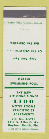 Matchbook Cover - Lido Motel Daytona Beach FL