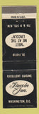 Matchbook Cover - Lincoln Inn Washington DC WEAR