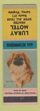 Matchbook Cover - Luray Motel Luray VA Pekingese