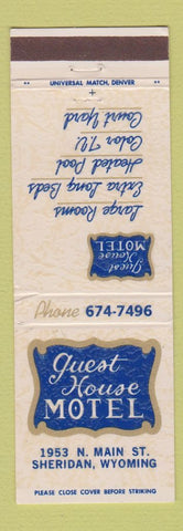 Matchbook Cover - Guest House Motel Sheridan WY
