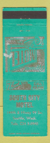 Matchbook Cover - South City Motel Seattle WA WORN