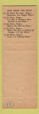 Matchbook Cover - Sloop Apartment Motel St Petersburg FL