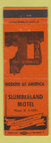 Matchbook Cover - Slumberland Motel Orangeburg SC