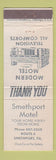 Matchbook Cover - Smethport Motel PA WEAR