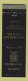 Matchbook Cover - Sherman House Hotel Chicago IL WEAR