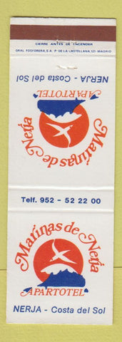 Matchbook Cover - Marinas de Nerja Apartment Hotel Nerja Costa Del Sol Spain