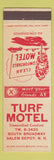 Matchbook Cover - Turf Motel Salem Depot NH