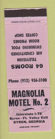 Matchbook Cover - Magnolia Motel Byron GA WEAR