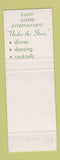 Matchbook Cover - Shoreham Hotel Washington DC