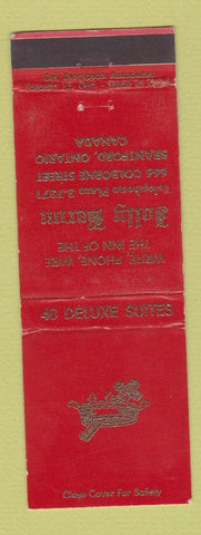 Matchbook Cover - Jolly Baron Brantford ON RED